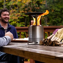 Heat Deflector for Solo Stove Mesa,Captures and redirects Warmth,Accessory for Mesa Fire Pit,Stainless Steel Detachable Legs,(HxDia) 5.9 x 7.5 in,0.6lbs