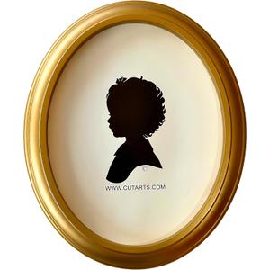 CUT ARTS 8x10 Gold Oval Frame