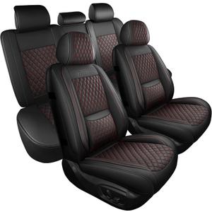 Grand Car Seat Covers Full Set Nappa Leather
Universal Precision Fit 3D Contoured Automotive Seat Covers for SUV Truck Sedan,Anti-Slip Seat Cover with Lumbar
