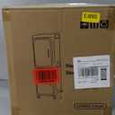 2-Tier Narrow Bathroom Storage Cabinet with Wheels, Plastic Slim Organizer with Adjustable Shelves for Small Spaces,Bathroom, Kitchen, Laundry,Milky White