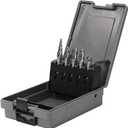 YUFUTOL Carbide Burrs for Aluminum - 5pcs Aluma Cut Carbide Rotary Burr Files Set 1/4"(6.35mm) Shank for Die Grinder Drill,Metal Carving,Polishing,Engraving, Drilling