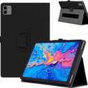 Case for Teclast ArtPad Pro 12.7-Inch Tablet  Business PU Leather Cover with Hand Strap,Shockproof Two-Fold Stand Shell,Auto Sleep/Wake,for Teclast ArtPad Pro 12.7" Android Tablet(Black)