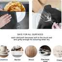 kimteny 13x28 Inches Kitchen Cloth Dish Towels, 400 GSM Premium Dishcloths, Super Absorbent Coral Velvet Microfiber Cleaning Cloths, Fast Drying Rags for Washing Dishes (8 Pack, Dark Grey)