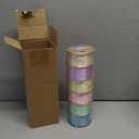 Lyrow 200 Yards Pastel Satin Ribbon 1.5 Inch 6 Rolls Double Face Multicolor Ribbon for Gift Wrapping Flower Bouquet Bows DIY Crafts Birthday Party Decorations