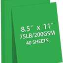 Cardstock 8.5 X 11, 40 Sheets,Christmas Green Card Stock, 75lb/ 180gsm,Dark Green Copy and Printer Paper For Art, Drawing, Invitations, DIY Cards, Craft, Construction, School & Office Supplies