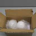 2 Pack Stick-Up Battery Operated Light Bulb, Wireless LED Closet Light Bulb, Self Adhesive Wall Mounted Light Fixture with Pull Chain for Cabinet Bedroom Living Room Kitchen, Milk White Cover