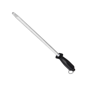 Honing Steel Knife Sharpening Rod 12 inches, Premium Carbon Steel Knife Sharpener Stick, Easy to Use Honer for Knives and Rod Sharpeners - Daily Maintenance