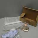 Chuarry Men's Night Sleeping Cap Accessory Men's Pajama Hat Night Sleeping Cap White Candle and Candle Stick Holder(Blue and White, 3 Pcs)