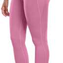 CHRLEISURE Leggings with Pockets for Women - Tummy Control High Waisted Soft Workout Yoga Pants (Small, Baby Pink)