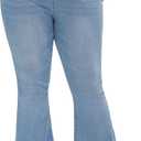 EMMIOL Flare Jeans for Women High Waisted Women's Stretch Bootcut Jeans (Blue)