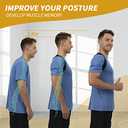 Posture Corrector for Women and Men, Adjustable Upper Back Brace, Breathable Back Shoulder Straightener Posture Support, Correcting Hunchback and Bad Posture.