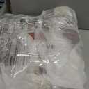 LOVEVOOK 40L Travel Backpack for Women,Carry on Luggage Backpack Flight Approved with 3 Packing Cubes,Waterproof Personal Item Travel Bag fits 17 Inch Laptop,Overnight Weekender Business Daypack (Large-40L-4Pcs, Beige White-Brown)