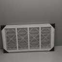Fits 12x12 Duct Opening | Filter Included Steel Return Air Filter Grille by Handua [Removable Door] for 1-inch Filters | Vent Cover Filter Grill | White | Outer Dimensions: 14 5/8"W X 14 5/8"H