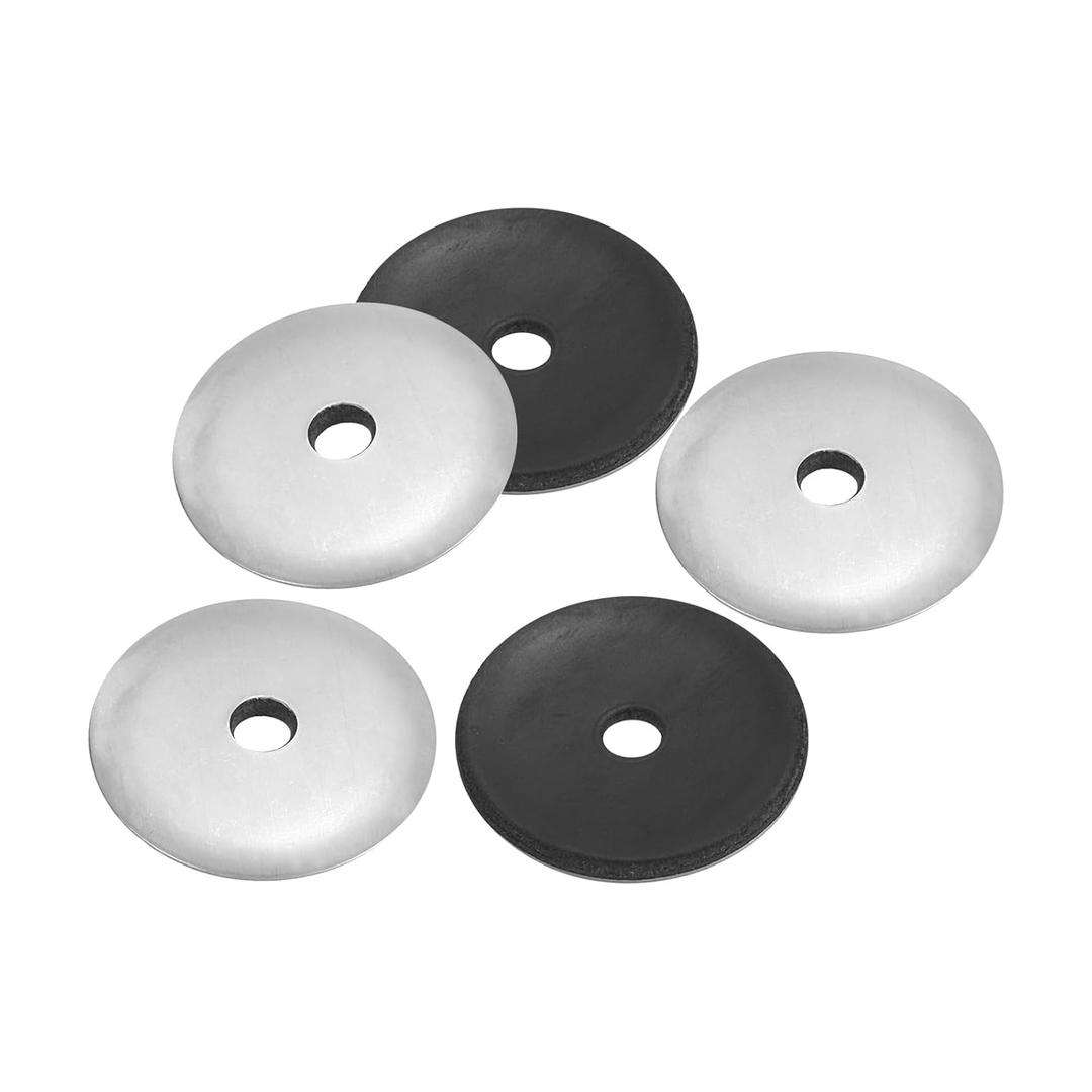 PATIKIL 304 Stainless Steel EPDM Bonded Sealing Washers, 30 Pieces 7/32" x1 1/6" Neoprene Rubber Washers Bonded Sealing Gasket for Marine Roof Bolt Supply (#12)