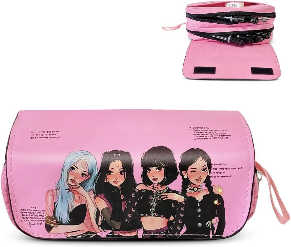 Cute Marker Pen Organizer Big Storage Pen Pouch Bag for Office Supplies