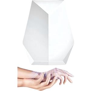 1600W Powerful Hand Dryer, Wall-Mounted Quiet Bathroom Dryer with No-Drill Installation, Compact Automatic Sensor Dryer for Home, Kitchen, Hotel (White)