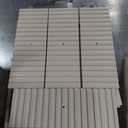 RoyalCraft Beige Fluted Nightstand Set of 2, Colorful Nightstand with 2 Drawers, Modern Wooden End Table with Storage for Small Spaces, Side Table for Bedroom, Couch, Home Office