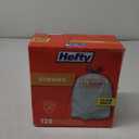 Hefty Strong White 13 Gallon Trash Bags with Drawstrings, Unscented Tall Kitchen Trash Bags, Resists Leaks, Punctures, and Tears, Durable Closure, 120 Ct.