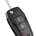 Flip Key Fob Replacement Fits for Ford F150 2015 2016 2017 2018 2019 2020 2021 2022 F250/F350/F450/F550 2017-2022 Explorer 2016-2022 Ranger 2019-2022 Ecosport 2018-2022 Bronco 2021-2022 Keyless Entry