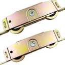 Sliding Patio Door Roller Assembly for Truth Part #31761A, Jeld Wen, Milgard, Marvin, Peachtree, Caradco, 1-1/4" Steel Ball Bearing, Side Adjustable, 2 Pack