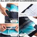 Kanu Surf Men's Legacy Swim Trunks (Blue, XXL)