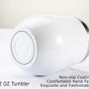 PFL Wedding Gifts for Maid of Honor From Bride -Bachelorette Party Gifts-Bridal Shower Bridesmaids Best Friends Sister -12oz Women Monogrammed Wine Tumbler Coffee Mug Cup Glass -Initial Letter S