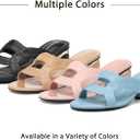 NEWBELLA Round Toe Womens Sandals, Open Toe Heeled Mules for Wide Feet (Black, Adult, Women, 7, Numeric, US Footwear Size System, Medium)