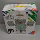 Children's Jazz Drum Set - Children's Educational Instrument Toy Set Rock Jazz Drum Set Percussion Instrument Music Enlightenment Education Toy Suitable for 3-8 Year Old Boys and Girls Gift (Pink)