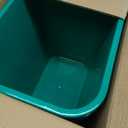 Acrimet Wastebasket Bin for Recycling and Waste, 6.75 Gallon/ 27 Quart/ 24 Liter, Trash Can (Plastic) (Green and Blue) (Set of 2)