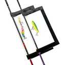 4Pcs Fishing Lure Wraps, Durable & Clear PVC Lure Covers to Keep Hooks Safe, Lures Fishing Hook Covers Bait Storage Easily See Lures, Open and Close Hook & Loop (Medium (7” x 3.9”))