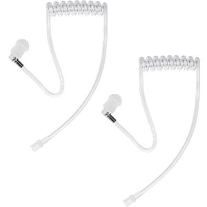 Replacement Acoustic Coil Tube for M0torola Kenwood Two Way Radio Walkie Talkie Earpiece (Pack of 2)