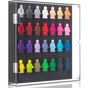 Acrylic Wall Mount Minifigure Display Case Showcase and Protect Your Building Block Mini Figures Collection (Without Mini Figures) (Square 10x10x1.8in)