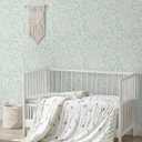 Boho Peel and Stick Wallpaper Green/White Leaf Contact Paper 17.3inx197in Removable Self Adhesive Bedroom Cabinet Wall Decor Vinyl Roll