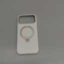 TORRAS Q3 Silicone for iPhone 17 Pro Max Case Stand, Fit for MagSafe, Liquid Silicone Soft Cozy Grip, 360 Spin Magnetic Stand, Camera Control, Protective Case for iPhone 17 Pro Max, Ivory Gold