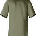 Blank Baseball Jerseys for Men Shirts Short Sleeve Hip Hop Sports Casual Button Down Uniforms Hip Pop (Green, XXXL)