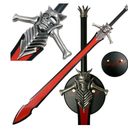 Devil May Cry Dante Rebellion Metal Sword with Plaque