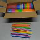 30 x Sieral 30 Pack Cups with Lids and Straws Kids Tumbler with Straw Reusable Water Bottle Iced Coffee Travel Mug Adults Plastic Cups for Parties 16 oz (Clear Multicolor)
