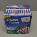 EXPO Dry Erase Markers, Low Odor Ink, Assorted Colors, Chisel Tip, 40 Count - Whiteboard, Calendar, Organization, Essential Supplies for Office, School, Classroom, Teachers