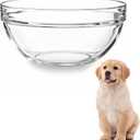Replacement Glass Bowl for Feoyoho 5.5in Feeder Stand  34 oz / 4.2 Cups (Replacement Only), Dishwasher & Microwave Safe