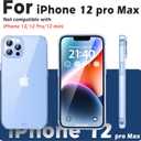 3 x ORIbox iPhone 12 Pro Max Case Clear Matte Translucent Soft Edges Lightweight Shock Absorption Crystal Design Anti-Fingerprint