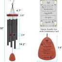 Memgift Sympathy Gifts for Loss of Loved One Memorial Wind Chimes Dad Mom Memorial Windchime Bereavement for Loss of Dad Mom Son Daughter Wind Chimes for Outside