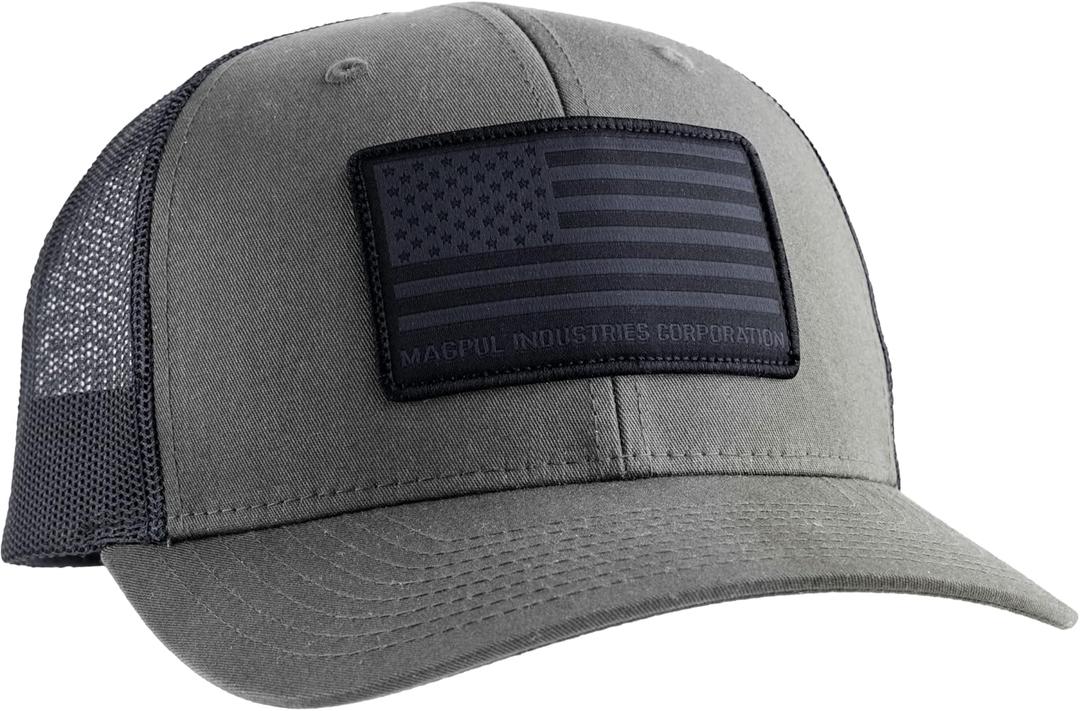 Magpul Trucker Hat Snap Back Baseball Cap, One Size Fits Most (Standard Patch Charcoal/Black)