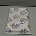 Brown Blue Pillow Covers 18x18 Set of 2 Boho Block Print Floral Pillow Cases Vintage Flower Pattern Decorative Throw Pillows Linen Outdoor Decor Farmhouse Cushion Cover for Couch Sofa Bed, Brown Blue Block Print Floral