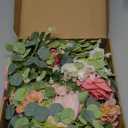 Waipfaru Flower Garland Decorations, 6.07Ft Pink Floral Rose Garland, Artificial Eucalyptus Greenery Vines with Flowers for Wedding Table Runner Centerpieces Backdrop Room Decor (Pink) (1 Pack)