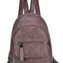 Small Backpack Purse for Women Fashion PU Leather Backpack Convertible Ladies Sling Bag