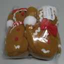 BALONAR 15Inch Large Size Christmas Plush Gingerbread Man Boy Girl Figures with Chef Hat Bowknot Christmas Ornament Home Decorations Doll Soft Door Window Table Tree Holiday Xmas Season Decor