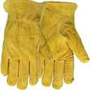 Red Steer 55190 Brown Medium Cowhide Suede Leather Driver's Gloves - Keystone Thumb - Uncoated - 55190- Size M [PRICE is per PAIR]