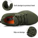 Abboos Women's Sneakers Walking Shoes - Slip on Tennis Casual Athletic Shoes Memory Foam Lightweight Gym Work Shoe ​Green Size 9.5