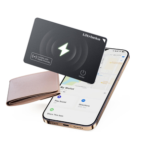 Ultrbeka UltraThin Wallet Tracker Card, Rechargeable 0.094in IP68 Waterproof Bluetooth Tracker for Wallets, Passport, Work with Apple Find My, Card Locator [Apple MFi Certified] iOS Only
