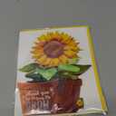 APOTODITO Teacher Appreciation Cards, Sunflower Graduation Card with Music and Lights with Text Thank You for Helping me Grow